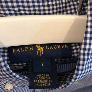 Lot of 6 boys dress shirts size 7 polo